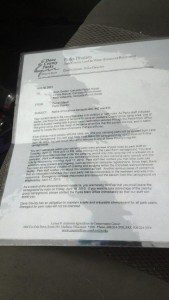 letter from county eviction noon