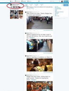 police twitter on riots
