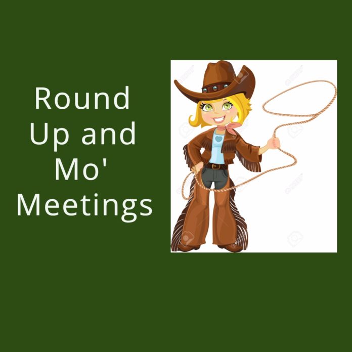 mo' meetings and round up