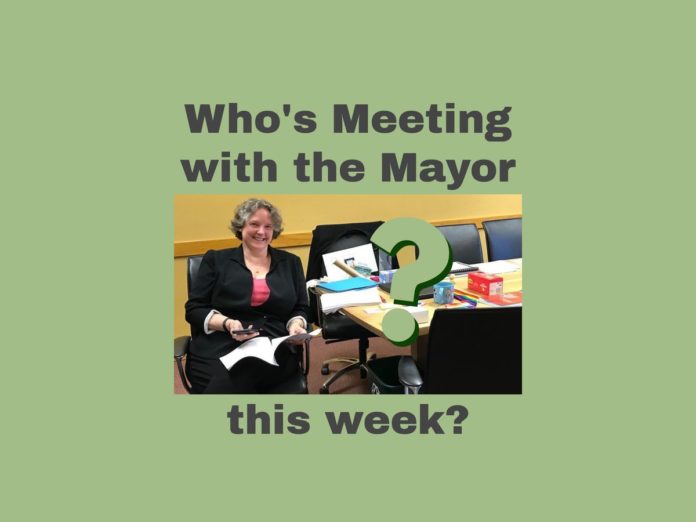 mayor's meeting schedule