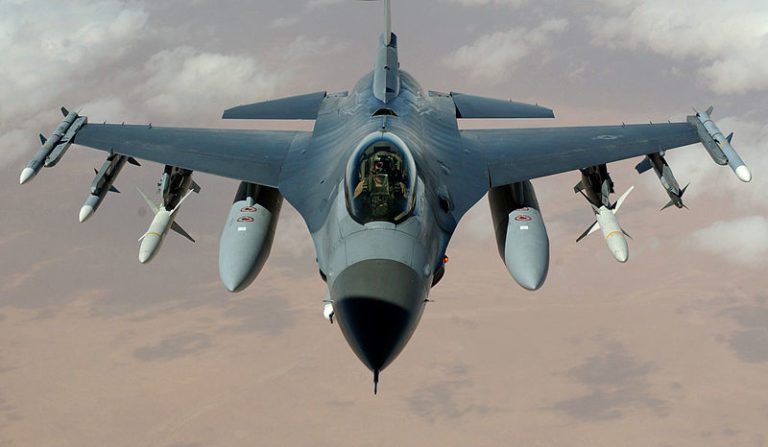 F-16s will be flying during evening hours this week