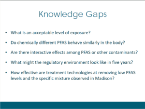 Knowledge Gaps with PFAS