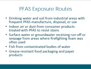 PFAS exposure routes