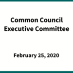 Common council executive committee 2/25/20