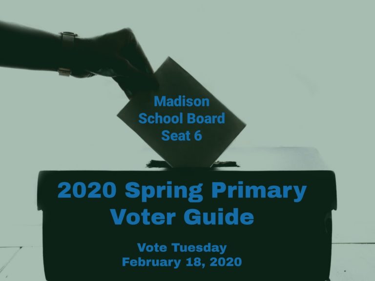 Madison School Board Primary Election Guide