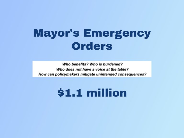 mayor's emergency orders