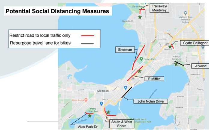 map of street closures