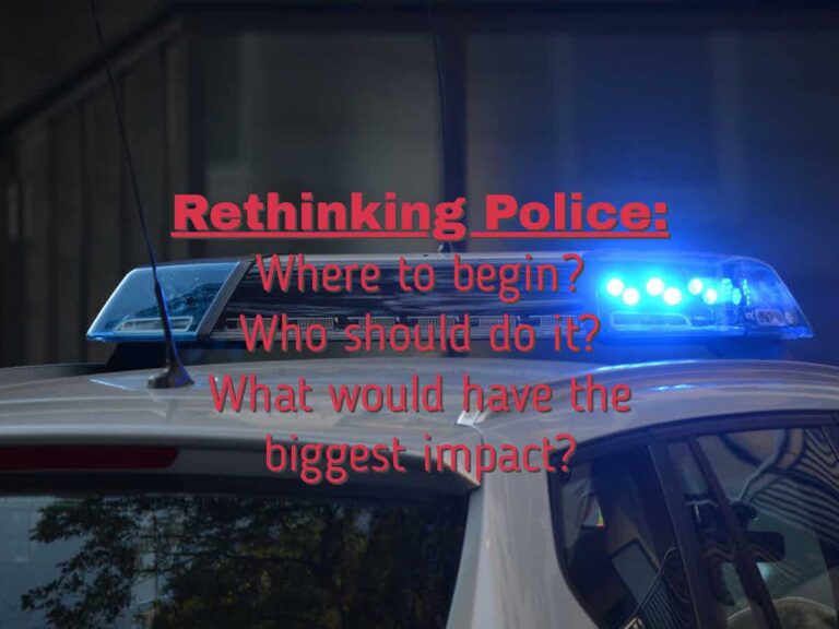 Madison Police:  Rethinking the future, where to begin?