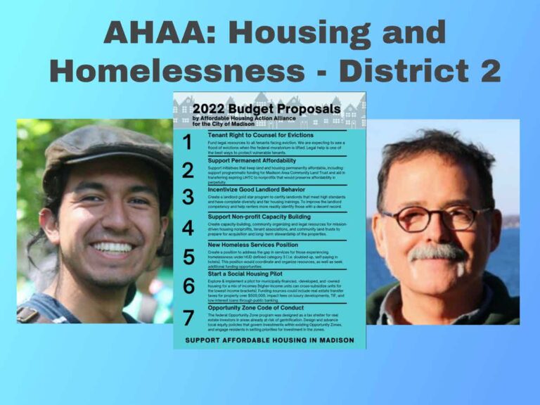 District 2 AHAA Answers: Benji Ramirez Gomez and Patrick Heck on Housing & Homelessness