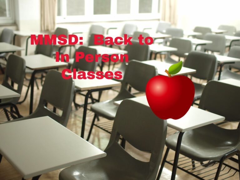 MMSD:  Back to School In Person before May!
