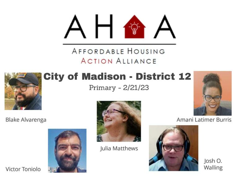 District 12 Candidates on Affordable Housing