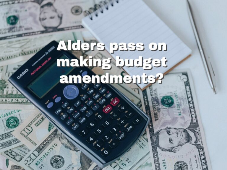 Alders make essentially no amendments to Mayor’s Budget?