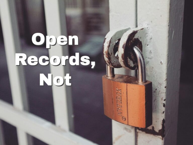 Police Open Records Improvements?  Not!